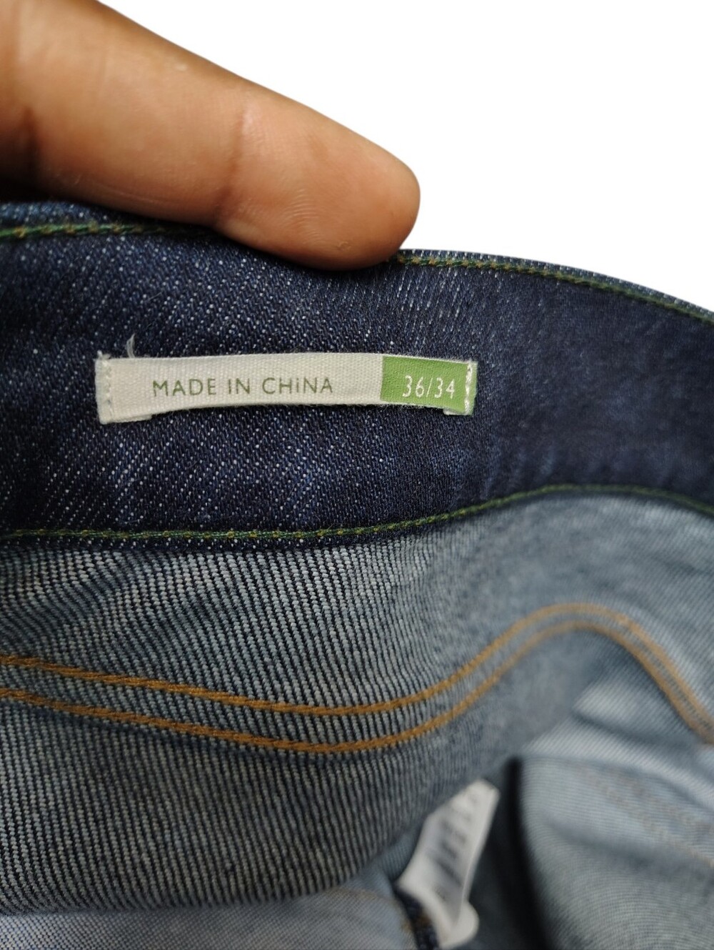 Sid Mashburn Clift Straight Leg Jeans 36x34 Dark Wash Stretch Denim S72226 - Picture 8 of 10